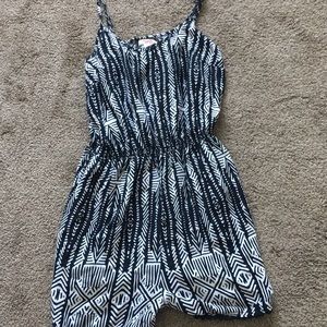 Black and white romper